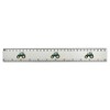'Tractor' 30cm (12 Inch) White Plastic Ruler (RL00040000)
