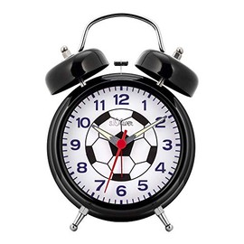 S.Oliver 32012153 Boys' Alarm Clock One Size Black, black, Retro