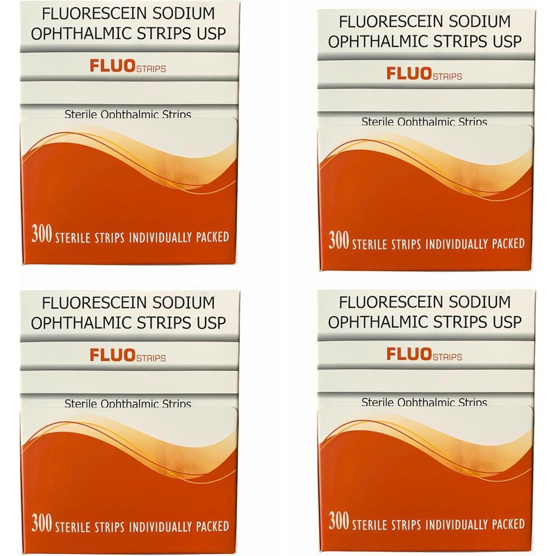 Cosmid Ophthalmic Fluoro Touch Strips - 1200 Strips -(4 x