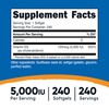 Nutricost Vitamin D3 5,000 IU (125mcg), 240 Softgels - Non-GMO