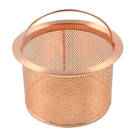 TALEA QS093C020 Drain Outlet for Sinks, Shallow Type, Φ5.3 x H3.4 inches (13.5 x 8.6 cm), Kitchen Drain Stainless Steel