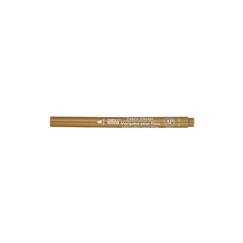 Uchida 522-C-27 Marvy Fine Point Fabric Marker, Khaki