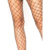 Leg Avenue Women's Lurex Fishnet Pantyhose, One Size, Black/Silver
