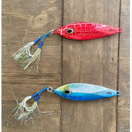 AON Just Pitch It  Flutter Fish-Saltwater Jigs 100/180gm Pick Size/Color - Free Ship