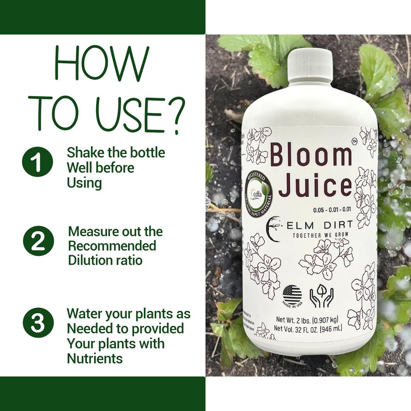 Elm Dirt's Bloom Juice for All Flowering Plants (1 Bottle)
