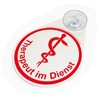 BOI DOKUTECH Therapist in Service Safety Sign with Suction Cup