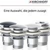 KIRCHHOFF Design Universal Waschbecken Ablaufgarnitur, Pop Up Waschbeckenstöpsel, Ablaufventil mit
