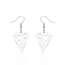 WUSUANED Cheese Pendant Earrings Sweet Food Cheese Charm Ear Hook Food Lover Jewelry Cheese Lover Gift for Women