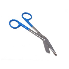 Nurse Doctor Medical Lister Bandage Scissors, Stainless Steel Premium Quality (Blue Handle 5.5")