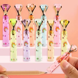Pencil Cap Pencil Extension Holder Pencil Cap Girls Korean Stationery Pencil Cap Cute Pencil Auxiliary Axis Writing Instrument for Elementary School Students 10 Colors