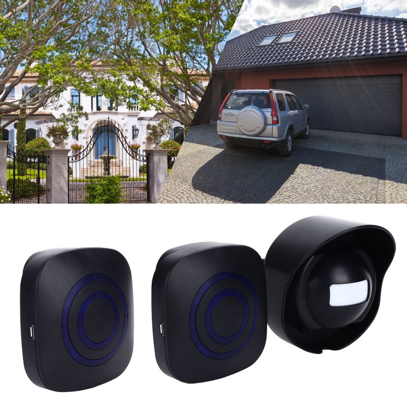 Smart Wireless Doorbell Waterproof Sensing Doorbell Security Alarm for Home