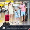 Zoofen Luggage Wheels Replacement with Brake - 2pcs Wear-Resistant Suitcase