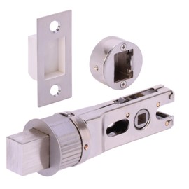 HANDLEZONE® 76mm Bullet Bolt, Round Designer Mortice Deadbolt, Catch for Internal Timber Doors - Satin Nickel
