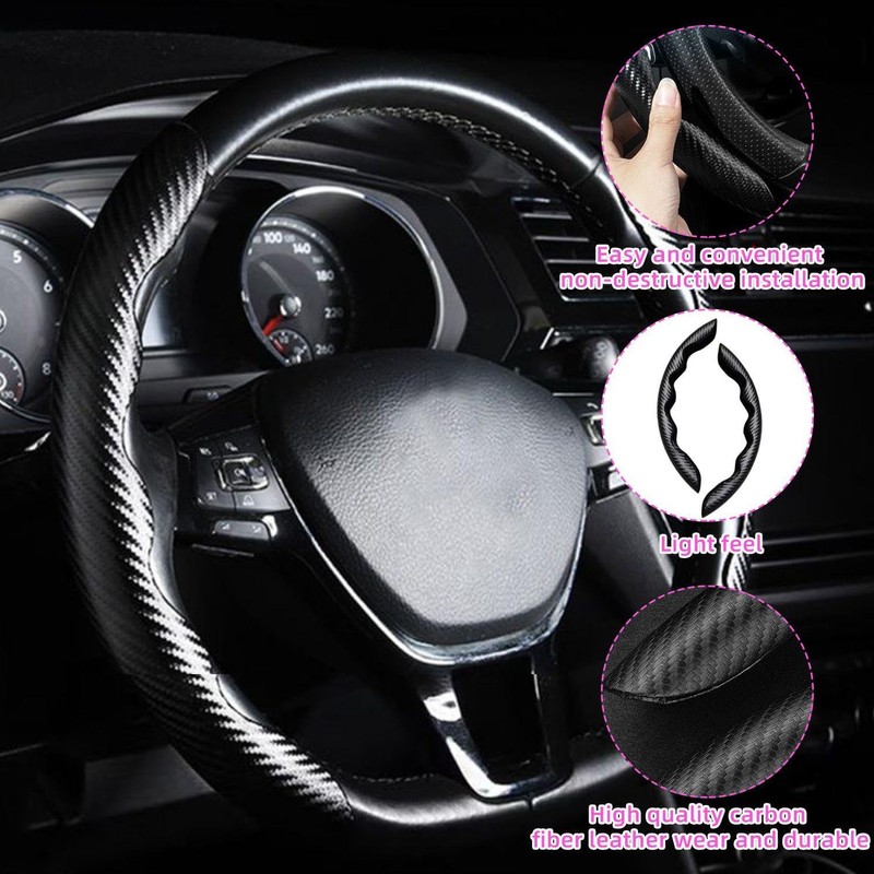 1 Pair Car Steering Wheel Covers, Non-Slip Car Steering Wheel