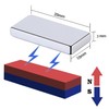 Set of 12 Powerful Magnets, 0.8 x 0.4 x 0.1