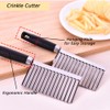Crinkle Cutter Knife Stainless Steel Cutting Tool for Potato Carrot