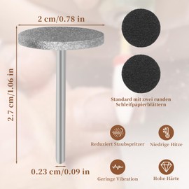 Sanding Disc Nail Drill Bits, Nail Bits for Nail Drills Accessories for Nail Salon Home Salon Foot Care