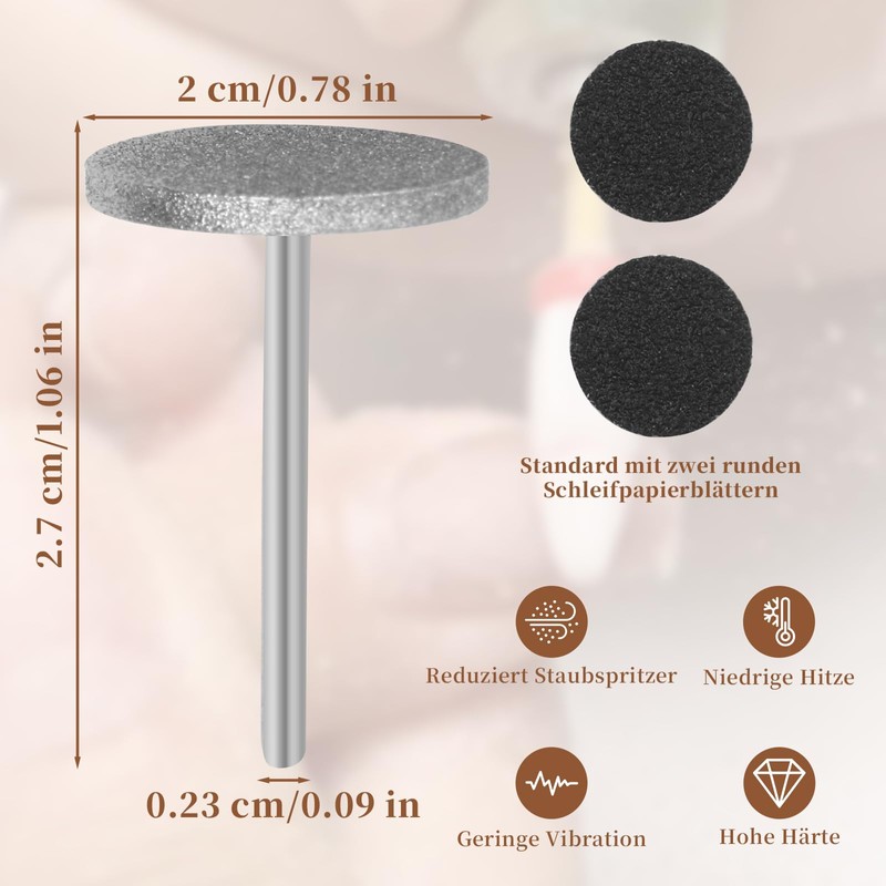 Sanding Disc Nail Drill Bits, Nail Bits for Nail Drills
