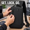 Anti-Theft Chest Bag with Combination Lock & USB Port –