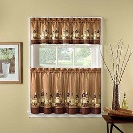 CHF Industries Wines Kitchen Curtain Set 36-inch Length