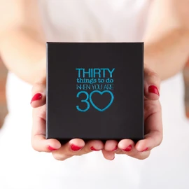Thirty Things To Do When You Are 30 - A 30th Birthday Gifts for women and men. A 30th birthday gift ideas that make the celebrations last all year. Perfect for a son or daughter 30th birthday gifts