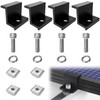 4 Pcs Solar Module Brackets, Solar Panel Z Brackets, Solar