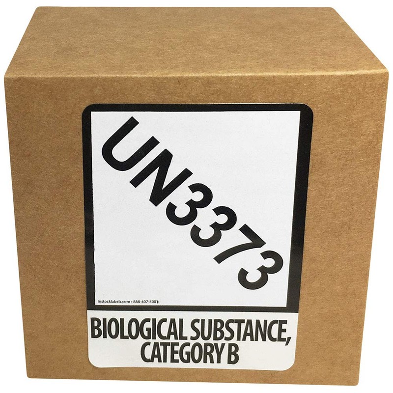 UN3373 Biological Substance, Category B Labels | 51 mm x