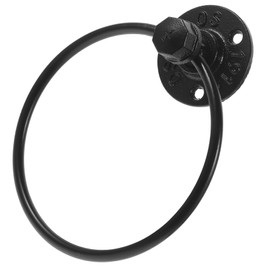 RORPOIR Vintage Industrial Towel Ring Vintage Industrial Hand Towel Mounted Classic Towel Holder for Bathroom Unique Towel Hanger Material Stylish Towel Bar Accessory