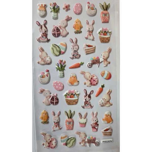 Easter Mini Puffy Stickers Set - 38pc
