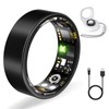 Smart Ring for Women Men,with Charging case,No App Subscription Wearable