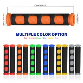2Pcs Universal Motorcycle Brake Lever Covers, Silicone Sleeve Brake Grips, Non-Slip Grip Cover for Bicycle, Cycling, Mountain Bike（Orange）