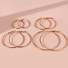Candyfancy Hoop Earrings gold silver Plated for Women Girls Fashion
