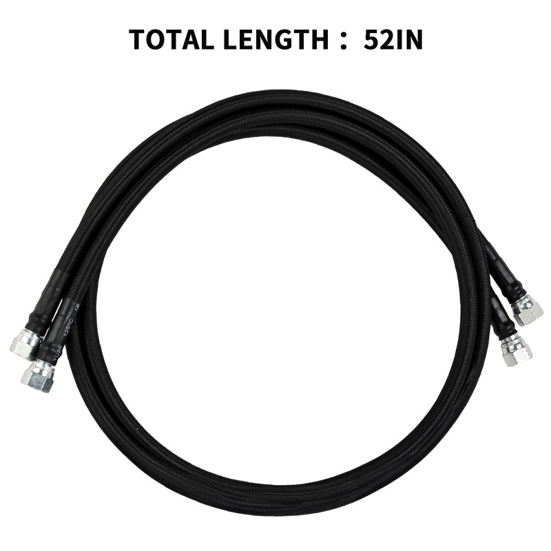 MuRealy Braided Lines Transmission Cooler - Upgraded 6AN 52-Inch Black