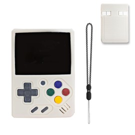 Case for Miyoo Mini V4 Handheld Game Console,NOUKAJU Silicone Protective Cover,Drop-Proof,Scratch-Proof,Shock-Proof,Dust-Proof,Protective Case for Miyoo Mini V4 Game Console(Off-White)