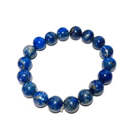 crystalmiracle Lapis Lazuli Gemstone Beaded Round Stretch Bracelet Crystal Healing Men Women Gift Fashion handcrafted accessory
