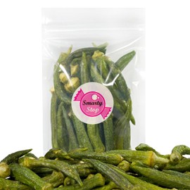 Smarty Stop Sugar Added Dried Okra Vegetable Crispy Chips, Veggie Chips (2 Pound (Pack of 1))