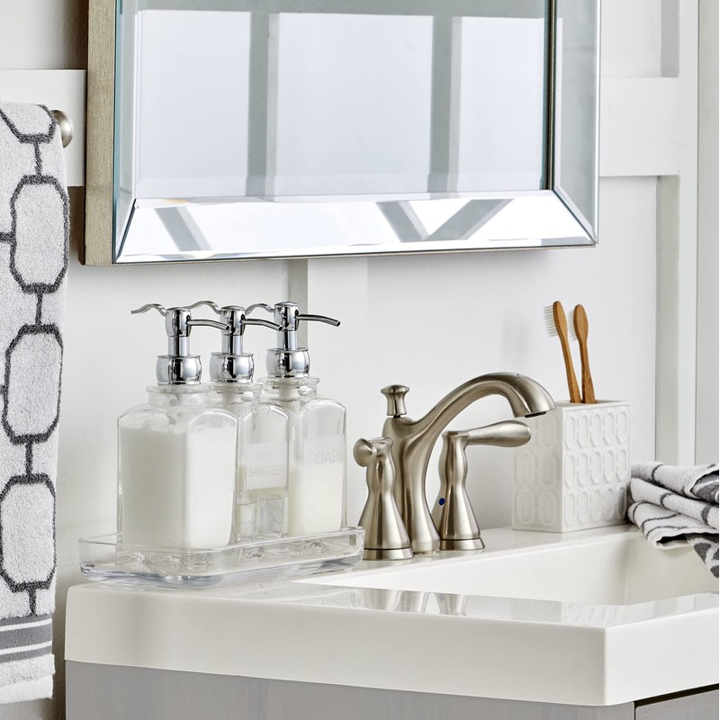 Vern Yip by SKL Home Lincoln Soap Dispenser, Clear