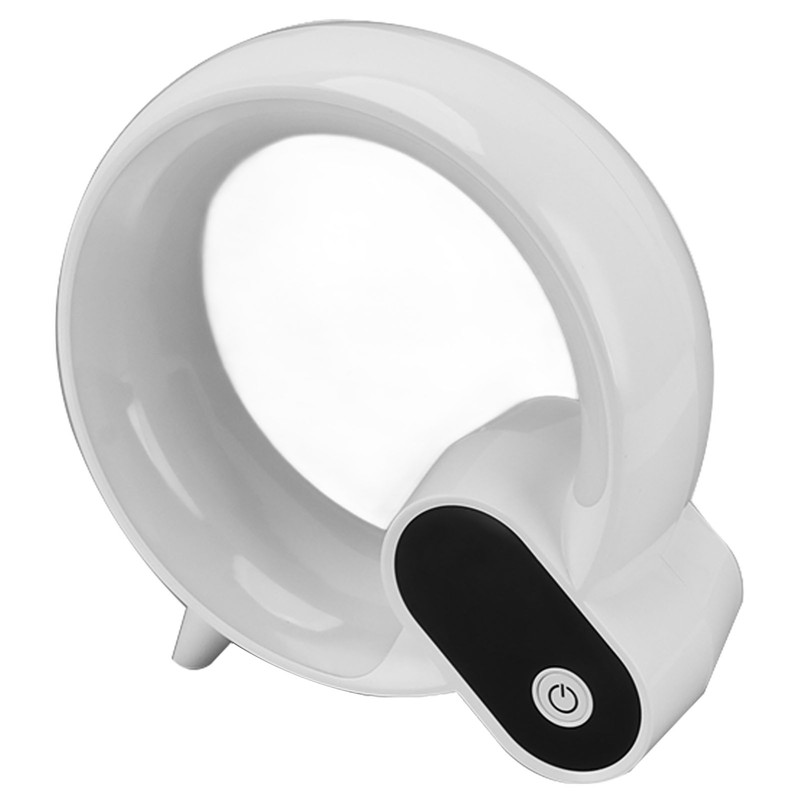 Sunrise Alarm Clock Q Shape White Digital Display 3 in