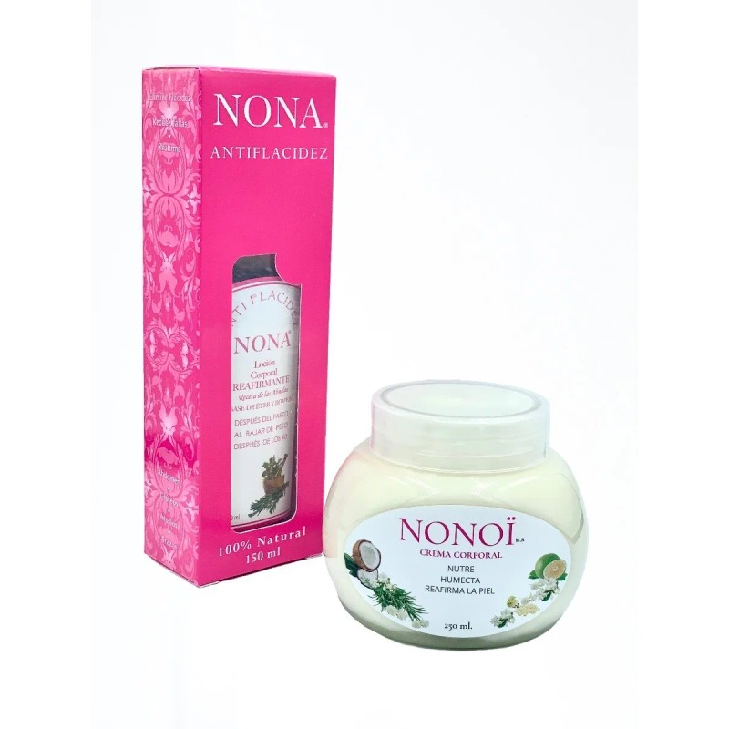Kit Nona Loción Antiflacidez Corporal Nono Crema Aceite Hierbas