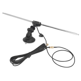 Telescopic Dipole Antenna Kit, SDR Antenna with 60cm RG174 Cable and SMA Male Connector, Ideal for VHF UHF Range, for Better Reception Indoors or Outdoors