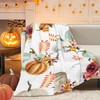 Nextchange Autumn Decor Fleece Throw Blankets, Fall Decor Throw Blanket