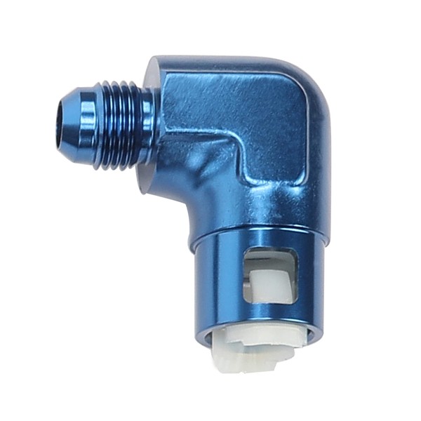AC PERFORMANCE Aluminum 90 Degree 3/8'' 9.52mm Female EFI Electronic