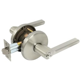 NUK3Y PRODUCTS K3 Pamex Hilo Commercial Grade 2 Cylindrical Door Leverset (Classroom, Satin Nickel)