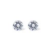 PAVOI 14K Real Gold Studs Moissanite Earrings for Women |