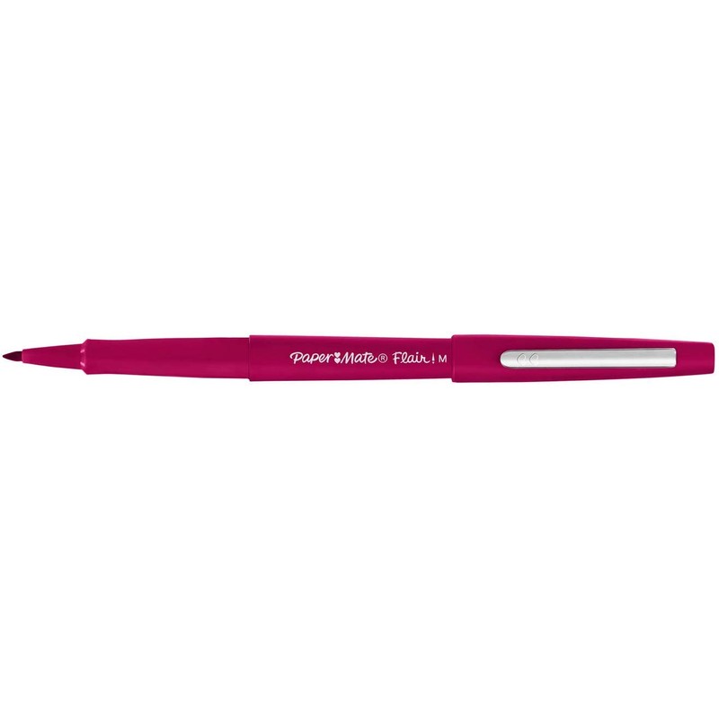 Papermate Flair 1mm Medium Tip Fibre Tip Pen Magenta 1