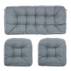 Blytieor 3 Piece Wicker Chair Cushion Set, 1 Loveseat Wicker