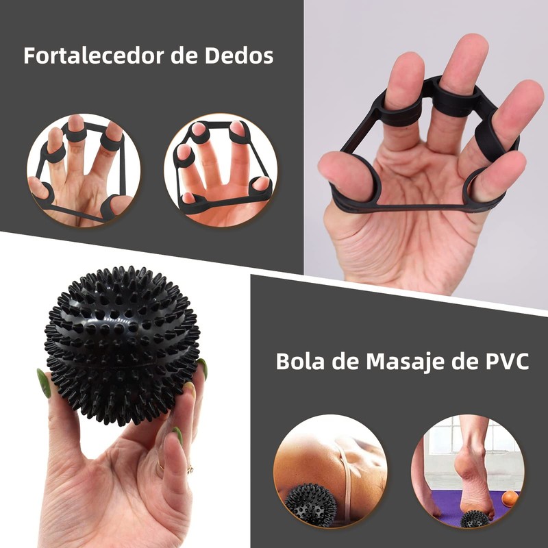 6 en 1 Ejercitador de Mano, Fortalecedor de Agarre de