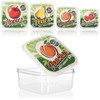 com-four® 8-Piece Fruit Storage Containers Set - Lunch Boxes in