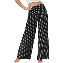 Arolina Women's Stretchy Wide Leg Palazzo Lounge Pants Casual Comfy High Waist Palazzo Pants