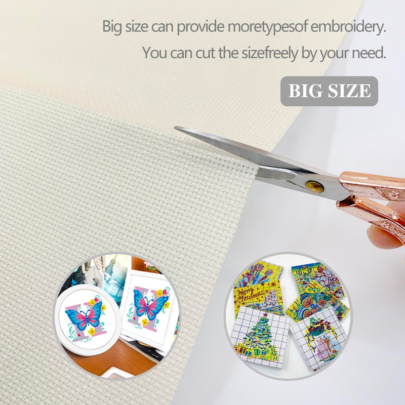 Cross Stitch Aida Cloth, 14 Count, 39 x 59 inches,